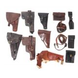 Lot 106 Lot of Holsters, 15 Pieces WWII