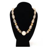 Lot 153 Roman Quartz & Gold Bead Necklace, 200 BCE - 300 CE