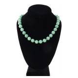 Lot 182 Lovely Chinese Jade Bead Necklace