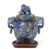 Lot 286 Handsome Chinese Lapis Lazuli Censer
