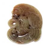 Lot 289 Chinese Hardstone Archaistic Beast Carving