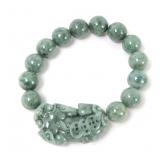 Lot 85 Lovely Light Green Jade Style Beaded Bracelet
