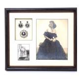 Lot 89 Framed Mid-Century Jewelry & Photograph Set