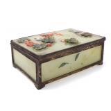 Lot 106 Lovely Chinese Light Green Jewelry Box