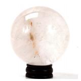 Lot 176 Handsome Polished Rock Crystal Quartz Sphere