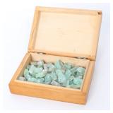 Lot 177 Gorgeous Assortment of Green Garnet Pieces