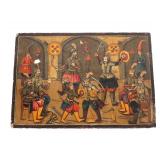Lot 207 Indo-Persian Lacquer Paper Mache Painting, Qajar Period 19th c.