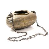 Lot 219 Lovely Brass Engraved Persian Kashkul, Late 19th Century