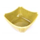 Lot 271 Chinese Yellow Crackle Glazed Square Bowl