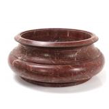 Lot 293 Gorgeous Large Tuscan Red Marble Basin