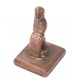 Lot 313 Chinese Seated Monk Bronze Seal Stamp