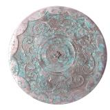 Lot 327 Chinese Incised Bronze Mirror