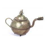 Lot 344 Adorable Chinese Silver Miniature Monkey Teapot