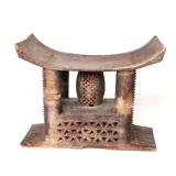 Lot 405 Asante Seat of Power Stool, Early 20th c