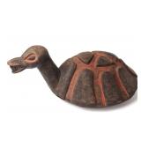 Lot 409 African Carved Wood Tortoise Headdress, Bamileke Peoples