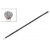 Lot 22 Scarce Ebony & Sterling Silver Tipped Cane, Hidden Seal