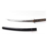Lot 38 Nice Japanese Wakizashi Sword & Scabbard