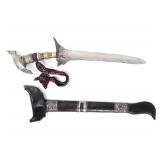 Lot 61 Philippines Moro Kris Sword w scabbard