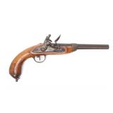 Lot 90 Large Military Flintlock Pistol, Napoleonic Era