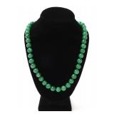 Lot 125 Beautiful Chinese Green Jade Necklace