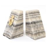 Lot 161 Wonderful Pair of Aztec Marble Bookends