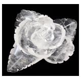 Lot 163 Lovely Natural Rock Crystal Quartz Carved Rose