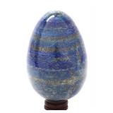 Lot 167 Lovely Egg Shaped Lapis Lazuli on Custom Stand