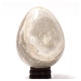 Lot 181 Wonderful Egg Shaped Fossilized Bone wStand
