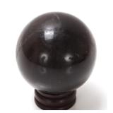 Lot 183 Wonderful Perfectly Polished Amber Sphere on Stand