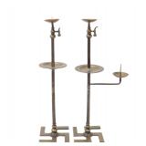 Lot 214 Fine Pair of Buddhist Swastika Candelabra