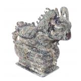 Lot 260 Chinese Archaistic-Style Mythical Beast Form Vessel