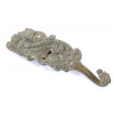 Lot 281 Chinese Bronze Dueling Dragons Shaped Belt Hook