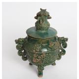 Lot 312 Chinese Green Glazed Censer