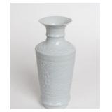 Lot 314 Chinese Blanc de Chine Raised Phoenix Vase