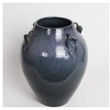 Lot 315 Chinese Eggshell Navy Blue Vase