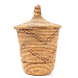 Lot 326 Native American Style Lidded Basket
