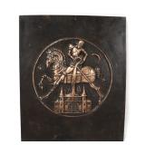 Lot 347 Brass Plaque of St. Florian