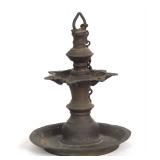 Lot 353 South Indian or Indonesian Handing Oil Lamp, 19th c.