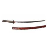 Lot 47 Japanese Katana Sword & Scabbard