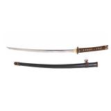 Lot 48 Japanese WWII Naval Gunto Sword & Scabbard