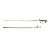 Lot 52 Japanese Type 19 Officers Parade Sabre & Scabbard