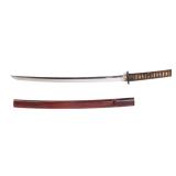 Lot 53 Japanese Wakizashi Sword w Scabbard