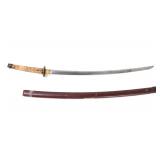 Lot 60 Japanese Katana & Scabbard, Shinshinto Period 1781-1876