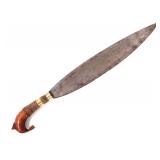 Lot 75 Philippines Moro Barong Sword w Brass Hardware