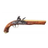 Lot 103 English Brass Barrel Flintlock Pistol, T. Ketland & Co.