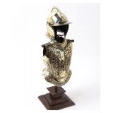 Lot 116 Embossed Miniature Brass Half Armour
