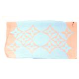 Lot 160 Gorgeous Louis Vuitton Baby Blue & Pink Scarf