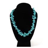 Lot 165 Lovely Natural Raw Chunky Turquoise Necklace