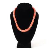 Lot 178 Stunning Coral Bead & Pearl Style Bead Necklace