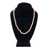 Lot 179 Gorgeous Coral Beaded Necklace
